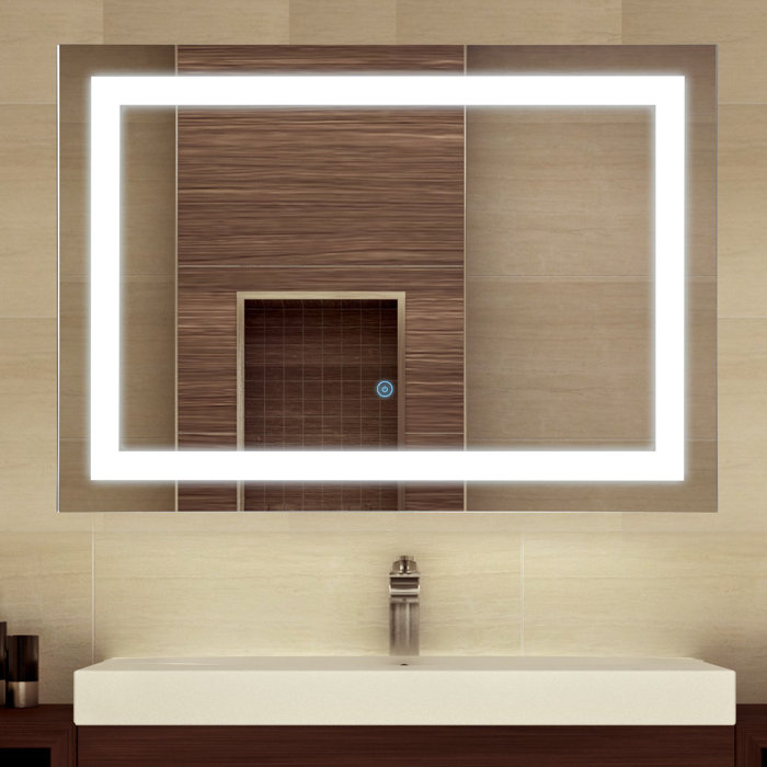 Orren Ellis Butcher Illuminated Modern & Contemporary Lighted Bathroom